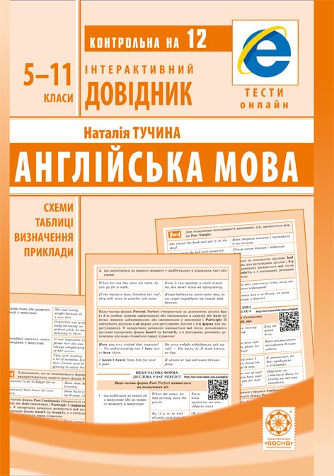Інтерактивний довідник.Англійська мова.Схеми і таблиці.Визначення.Приклади.   ОН ЛАЙН ТЕСТИ + Q код