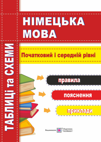 Німецька мова. Таблиці та схеми. Початковий і середній рівні  Грицюк І.