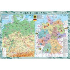 Deutschland. Physisch. Politisch, м-б 1:1 000 000 (папір 180 г/м²)  9789664756881
