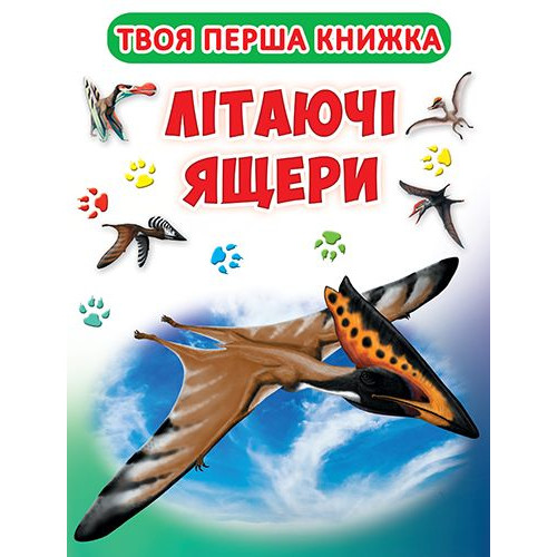 Книга-картонка А-4 Твоя перша книга. Літаючі ящери (код 416-6)
