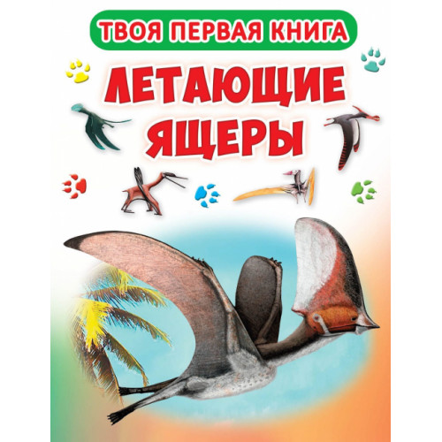 Книга-картонка А-4 Твоя первая книга. Летающие ящеры