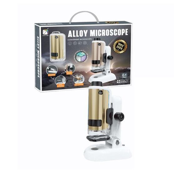МІКРОСКОП ДИТЯЧИЙ  ALLOY MICROSCOPE (ШАМПАНЬ)