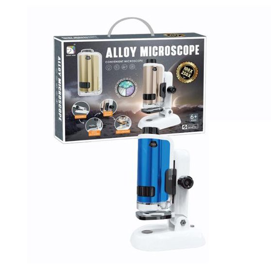 МІКРОСКОП ДИТЯЧИЙ ALLOY MICROSCOPE (СИНІЙ)