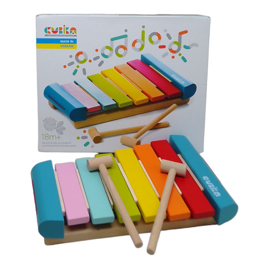 КСИЛОФОН ДЕРЕВ'ЯНИЙ "WOODEN XYLOPHONE" CUBIKA