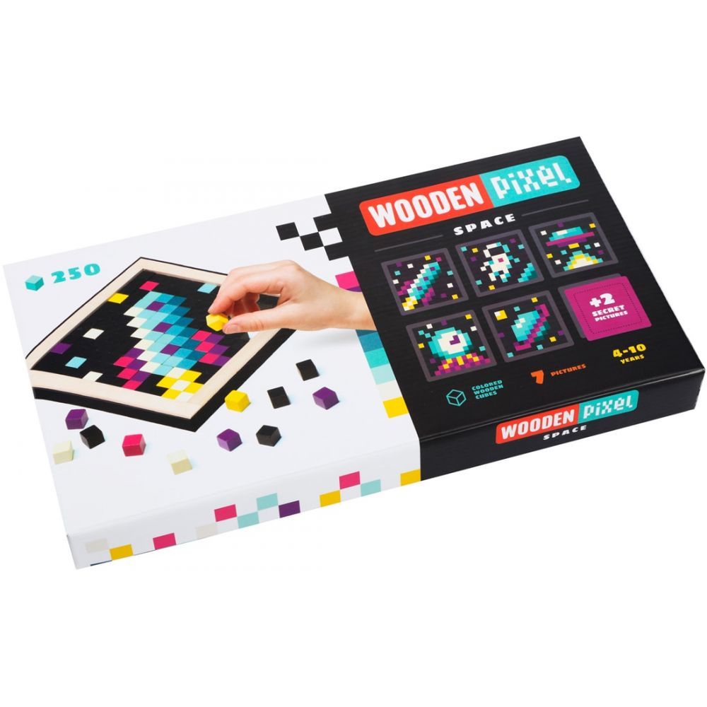 ДЕРЕВ'ЯНА МОЗАЇКА "WOODEN PIXEL: КОСМОС" CUBIKA