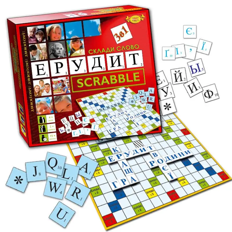 Scrabble. Склади слово. Ерудит