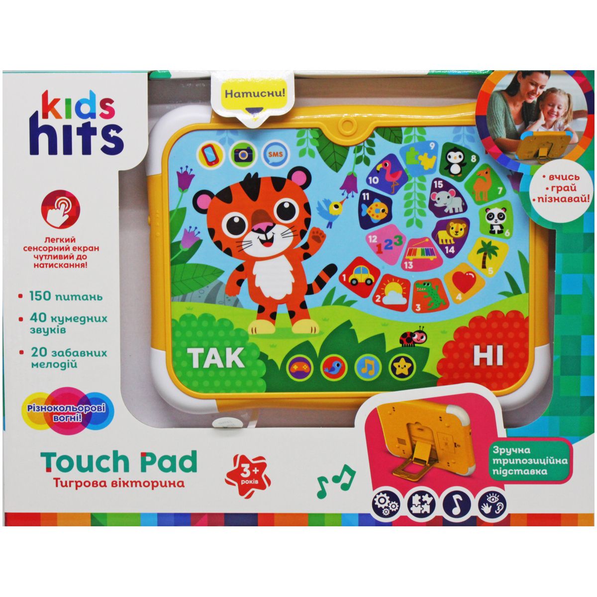 ПЛАНШЕТ TOUCH PAD ТІГРОВА ВІКТОРИНА