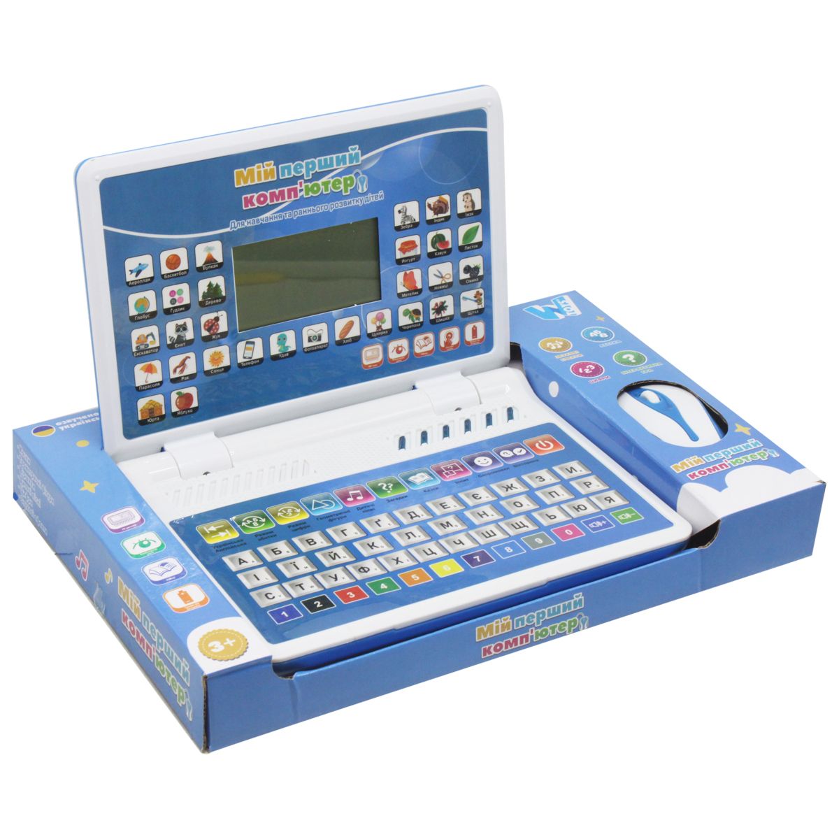 ДИТЯЧИЙ НОУТБУК МІЙ ПЕРШИЙ КОМП'ЮТЕР (БЛАКИТНИЙ) WTOYS