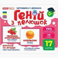 Геній з пелюшок.Фрукти та ягоди  Демонстраційний матеріал 10107195У