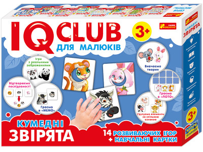 Навчальні пазли.Кумедні звірята.IQ-club для малюків 13203008У
