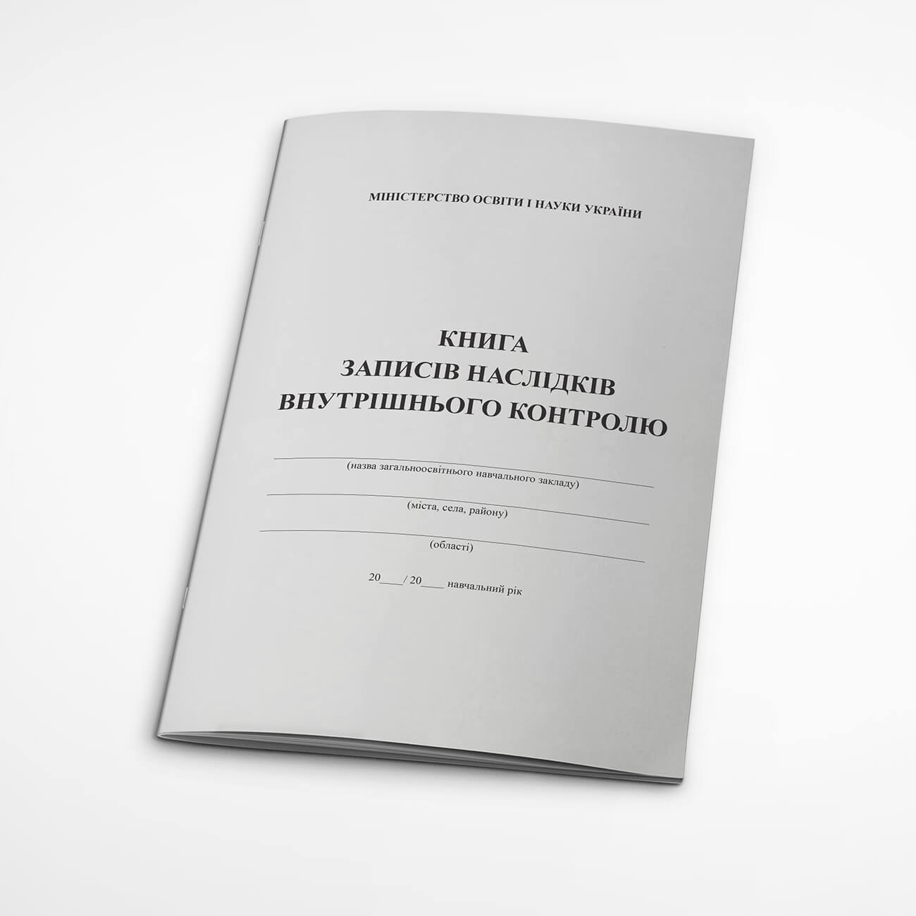 Книга записів наслідків внутрішнього котролю