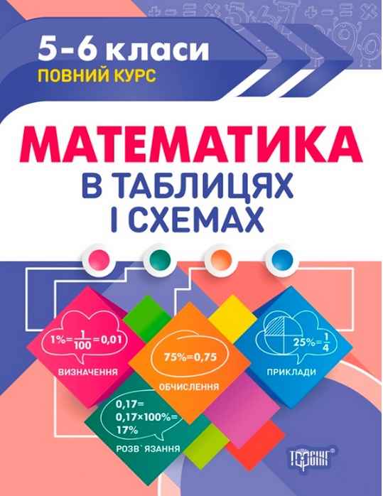 Таблиці та схеми Математика в таблицях та схемах. 5-6 класи  Каплун О.