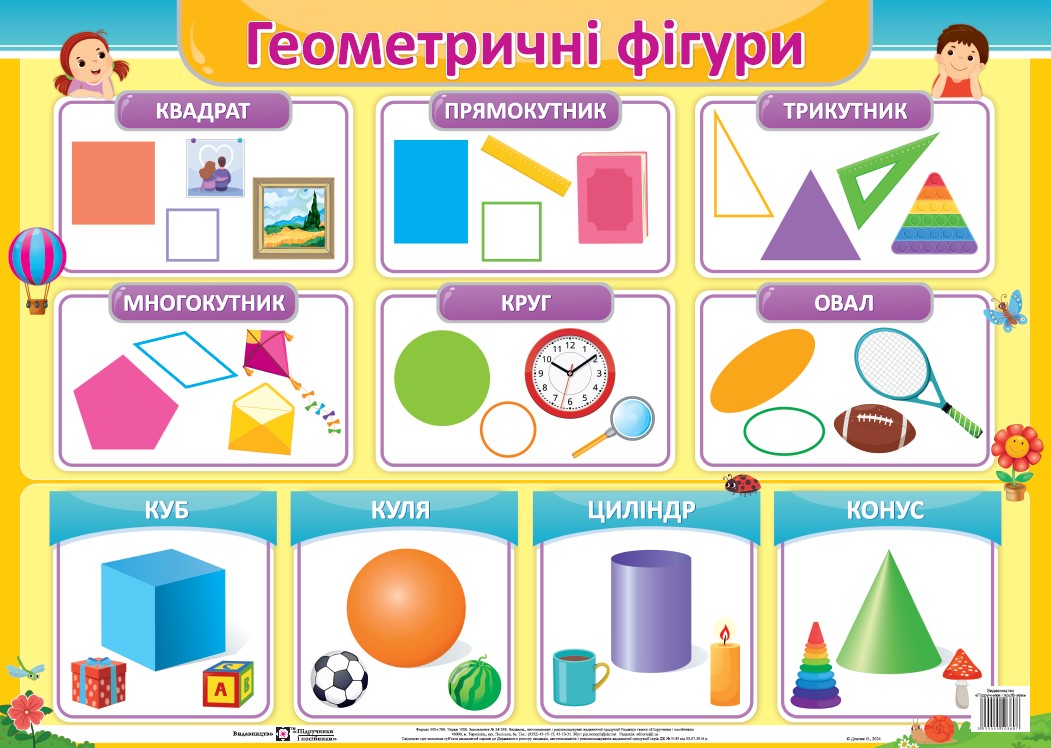 Геометричні фігури. Плакат