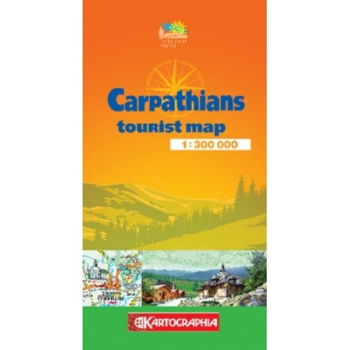 Carpathians. Tourist map, м-б 1: 300 000 (АНГЛ.МОВА)  9789666318520