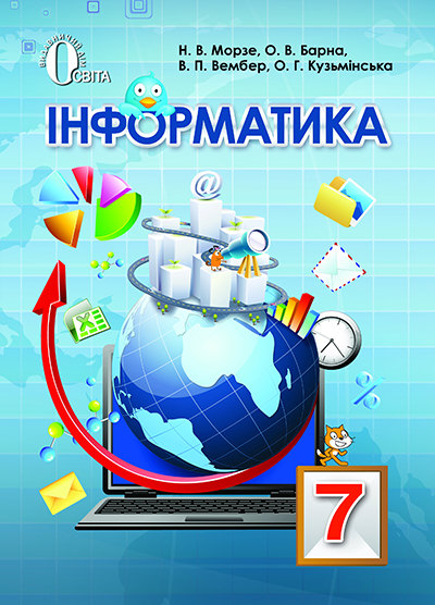 Інформатика, 7 кл.Підручник Морзе Н.В. та ін.