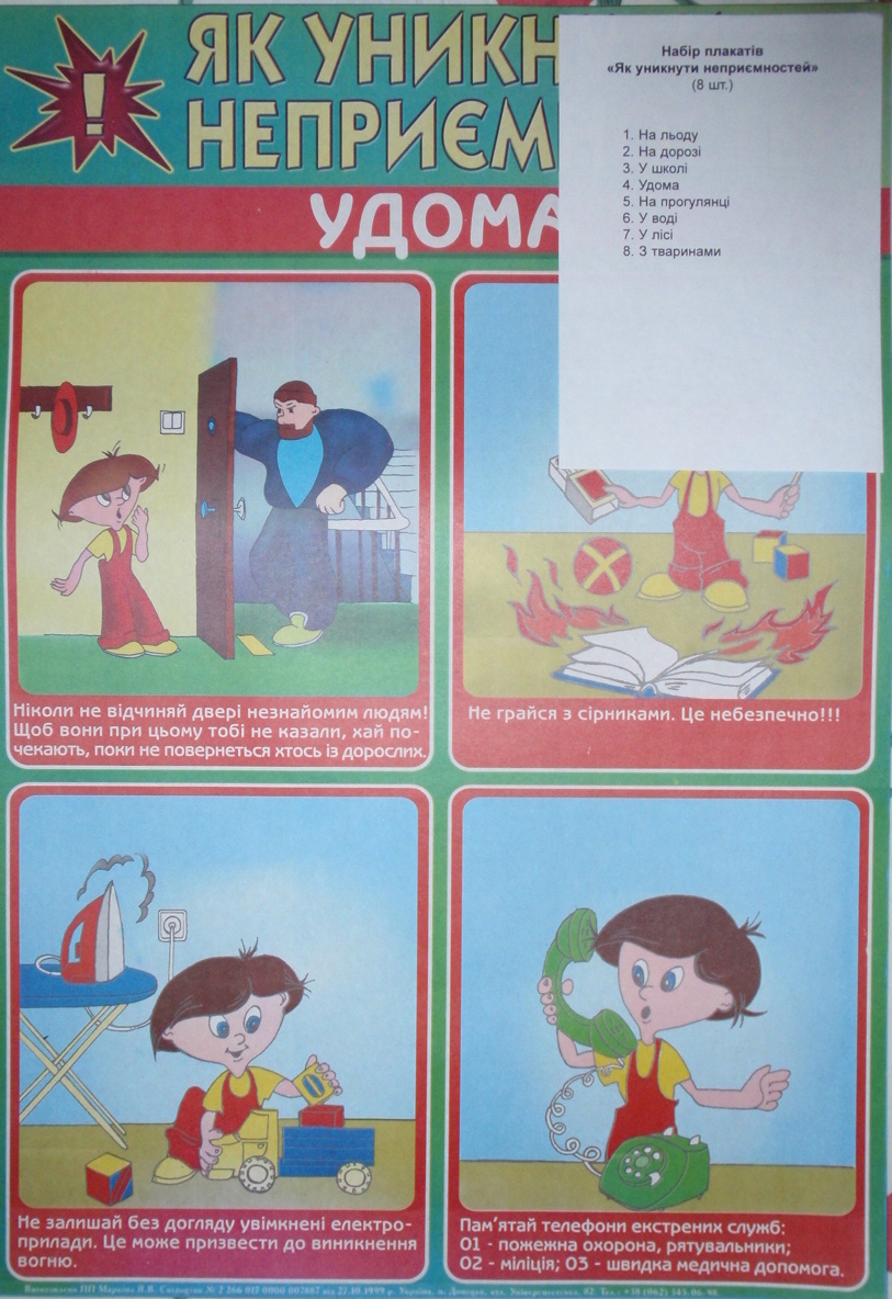 Як уникнути неприємностей Набір плакатів (8 шт)