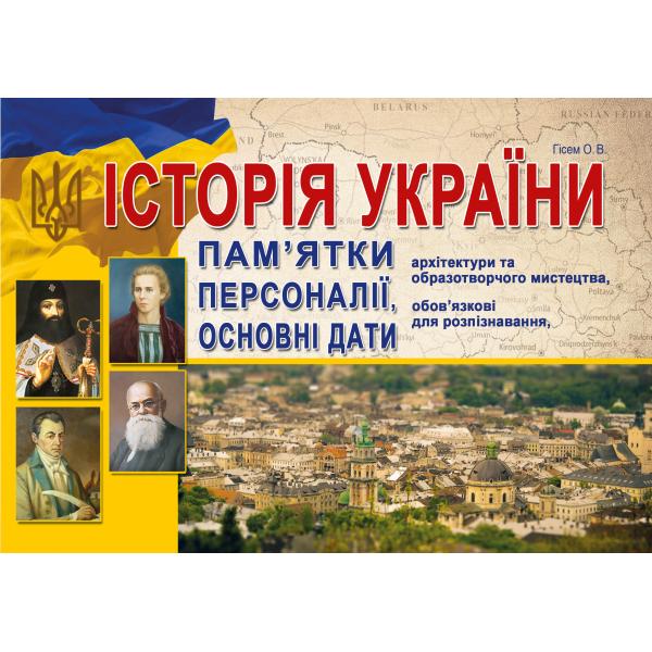 ЗНО 2023 Історія України. Перелік Пам’яток архітектури та образотворчого мистецтва, обов’язкових для розпізнавання абітурієнтами, ПЕРСОНАЛІЇ, ОСНОВНІ ДАТИ ТА ПОДІЇ відповідно до програми ЗНО (А5)