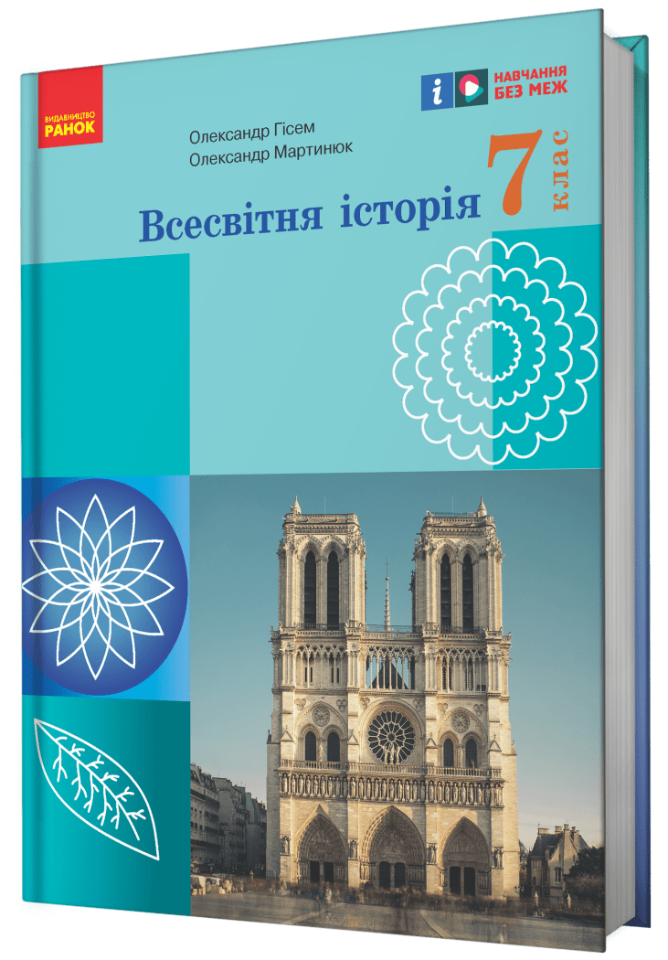 НУШ Всесвітня історія. 7 клас. Підручник Гісем О.В. Мартинюк О.О.