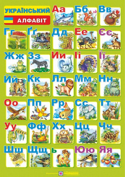 Український алфавіт. Плакат /друкований/