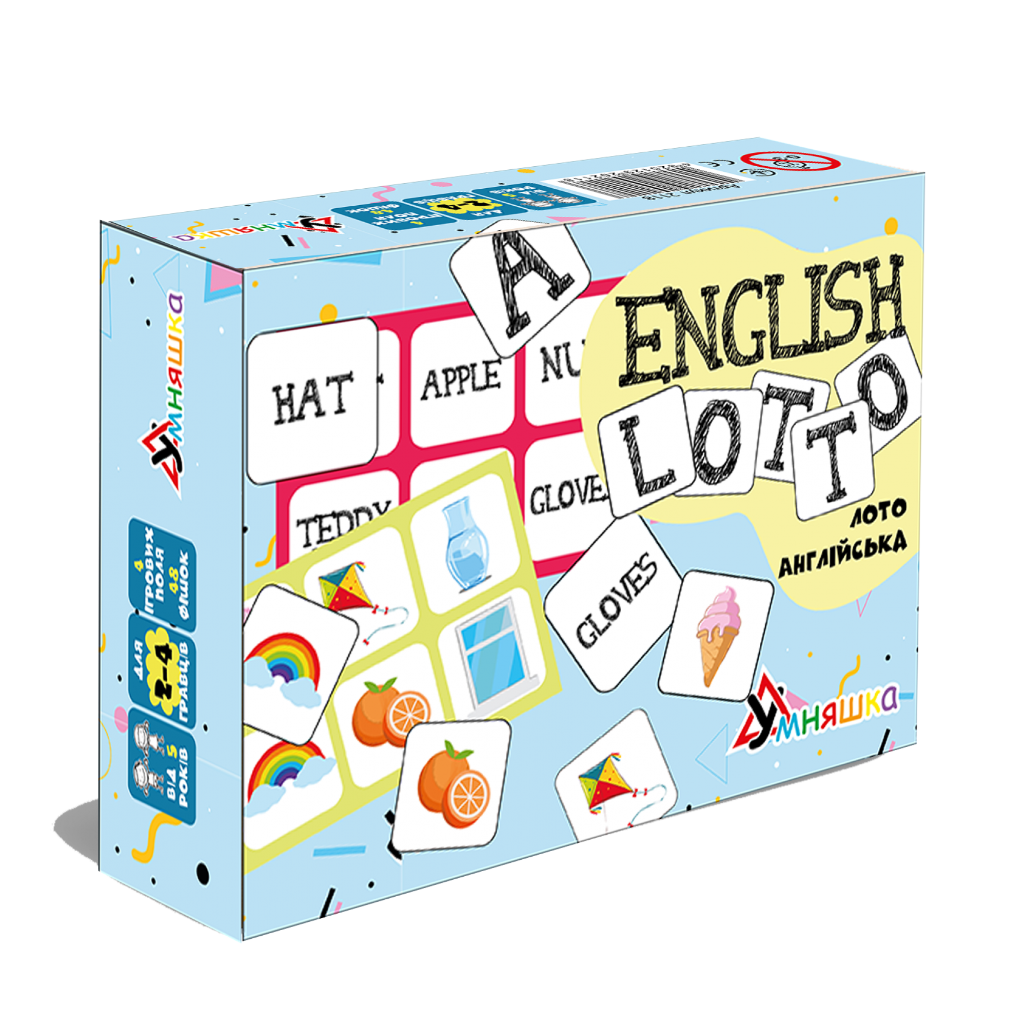 Розвиваюча настільна гра "Лото англійська/English lotto"