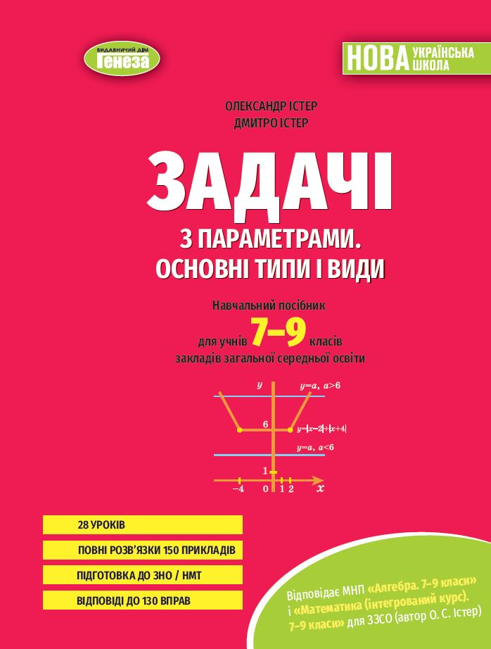 Збірник задач з параметрами. Основні типи і види 7-9 клас НУШ  Істер О.С