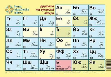 Друковані та рукописні літери. НУШ