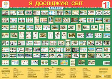 Я досліджую світ. 1 клас. Таблиці. НУШ