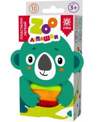 Пластилін легкий ZOOліпашки Коала (10 кольорових стіків по 6 г)