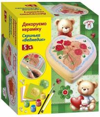Декоруємо кераміку  Скринька. Ведмедик. Набір для творчості