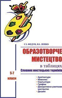 Образотворче мистецтво в таблицях.Словник мистецьких термінів.