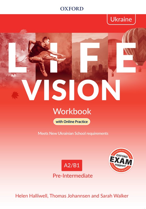 Life Vision Pre-Intermediate Workbook with Online Practice (Edition for Ukraine). Helen Halliwell, Sarah Walker, Thomas Johannsen