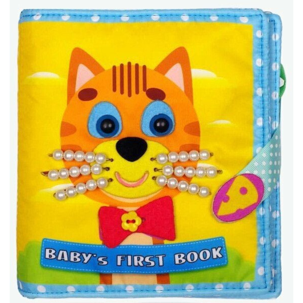 М`яка книга Англійська Baby first book КОШЕНЯ, 6+ місяців
