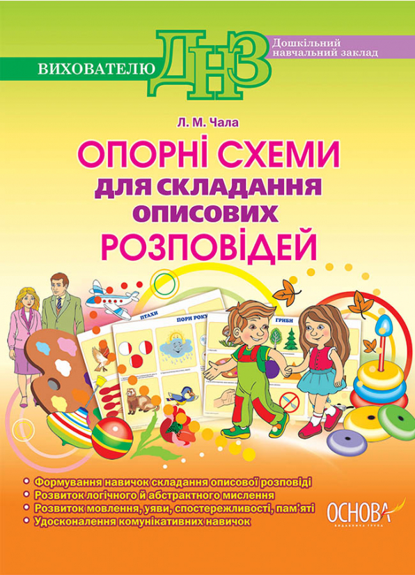 Опорні схеми для складання описових розповідей (формат А3)