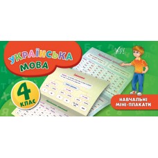 Навчальні міні-плакати. Українська мова. 4 клас