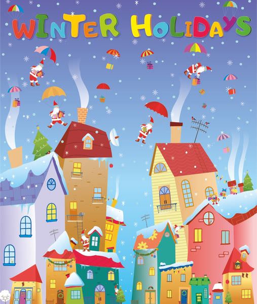 Winter Holidays / Зимові канікули. Лепбук /англ. мовою/